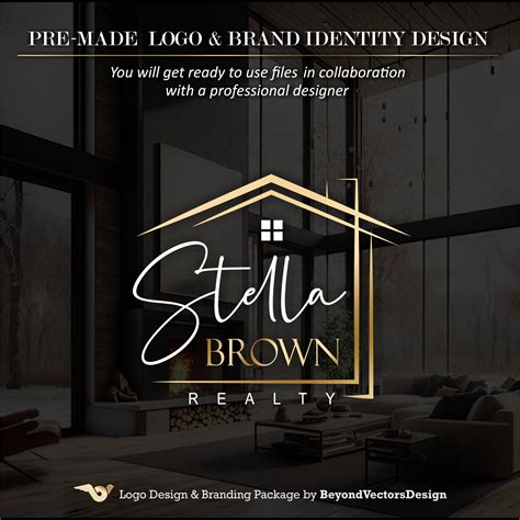 Premade Real Estate Logo Set, Realtor Logo Package, Realty Branding
