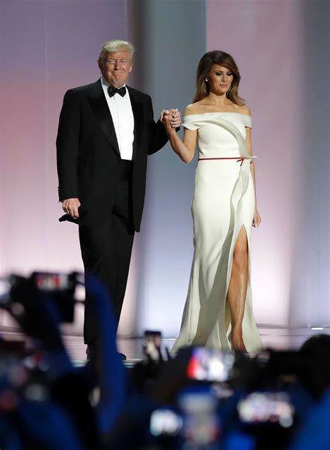 First Lady Melania Trumps Inaugural Gown Unveiled At Smithsonian Abc