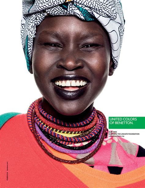 Alek Wek Pour Benetton Young Ted And Black