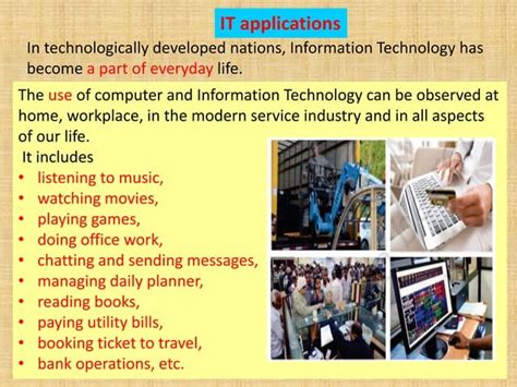 class  part  unit  itites   information services industry