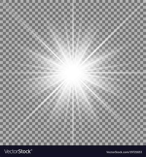 Shining Star On Transparent Background Royalty Free Vector