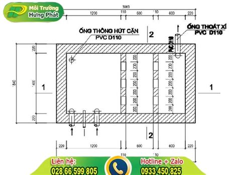 Cách xây dựng hầm cầu tự hoại 2 ngăn