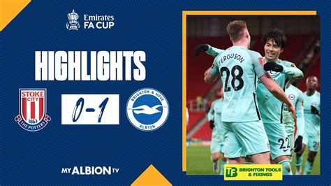 FA Cup Highlights Stoke City 0 Albion 1 YouTube