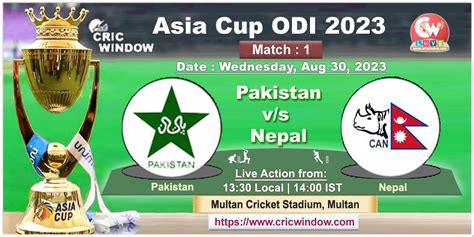 Cricket Asia Cup Odi Live