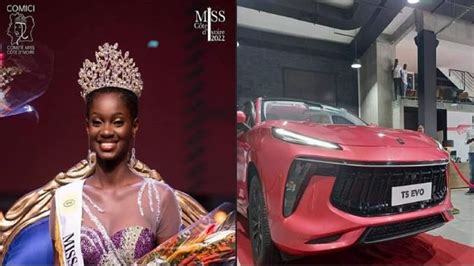 Miss Ci 2022 Marlène Kany Kouassi Reçoit Une Voiture Estimée à Plus De