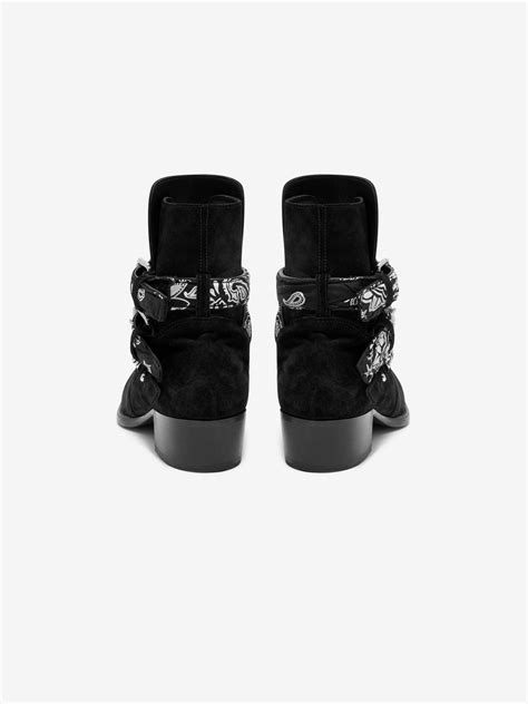 Amiri Bandana Buckle Boot Reversible