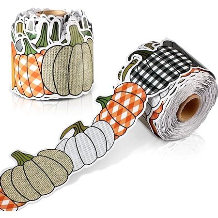 Amazon Pcs Pumpkin Colorful Cut Outs Thanksgiving Cutout Autumn