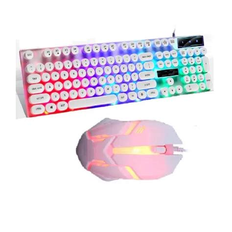 Kit Teclado Mouse Teclas Redondas Rgb Jogador Semi Mecanico Shopee Brasil