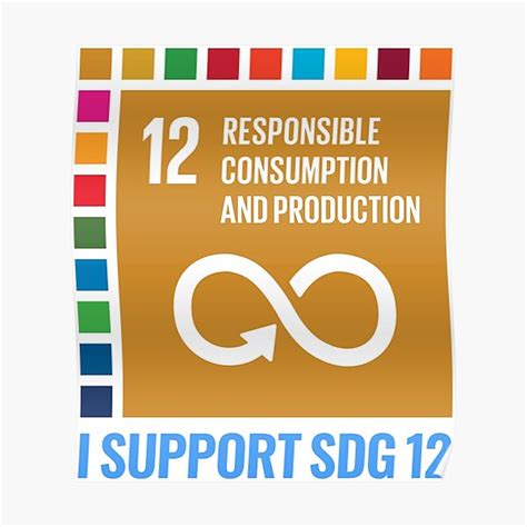 "I support SDG 12 - Responsible Consumption and Production" Poster by ...