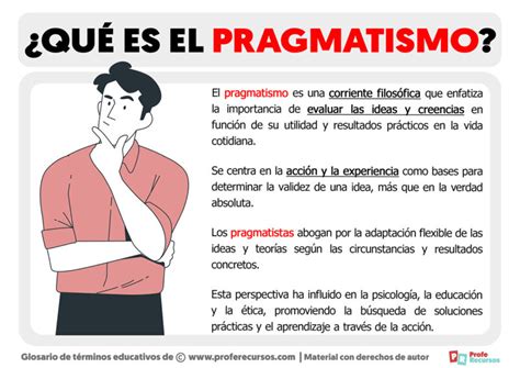 Qué es el Pragmatismo Definición de Pragmatismo