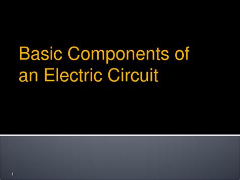 Solution 1 Basic Components Of Electric Circuit Studypool