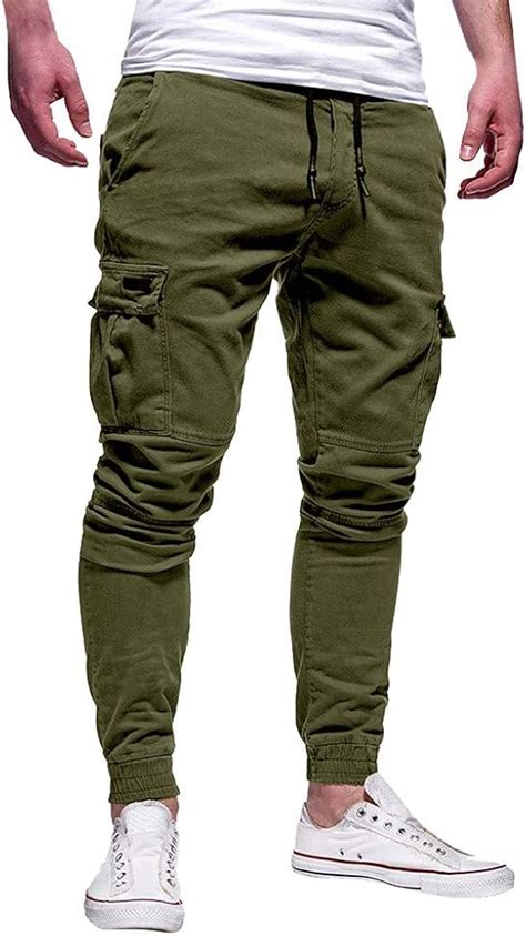 Pantalon Cargo Slim Homme Ample Casual Mode Été Pantalons De Sport