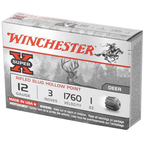 Winchester Ammo X Rs Super X Rifled Slug Hollow Point Gauge