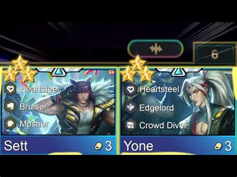 HIDDEN TECH 3 STAR YONE AND SETT DUO 5 HEARTSTEEL REROLL