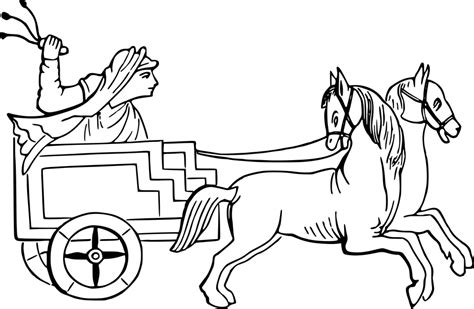 Horse drawn war chariot clipart - Clipground