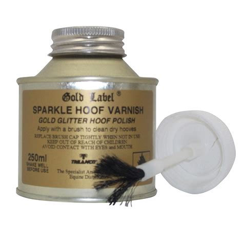 GOLD LABEL SPARKLE HOOF VARNISH GOLD 250 ML Totalfarmsupplies Co Uk