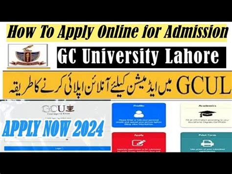 How To Apply In Gcu Lahore Online For Admission Gcul Apply