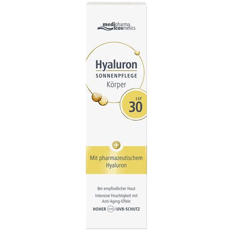 Medipharma Cosmetics Hyaluron Sonnenpflege K Rper Lsf Ml Shop