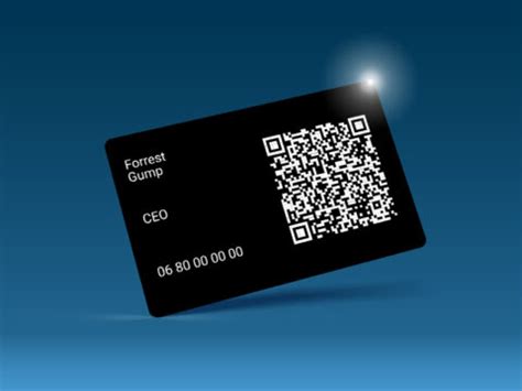 Carte de visite connectée NFC et QR Code Carte PVC sans contact et