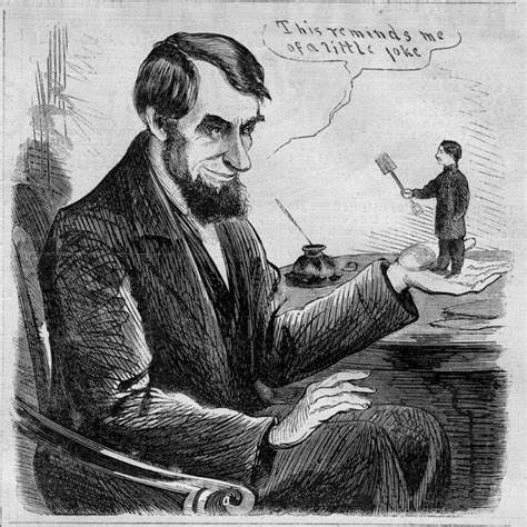 PRESIDENT ABRAHAM LINCOLN POLITICAL CARTOON 1864 ANTIQUE ENGRAVING HISTORY