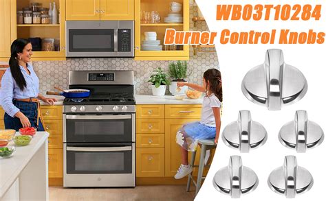 WB03T10284 Burner Control Knobs Compatible With General Electric GE