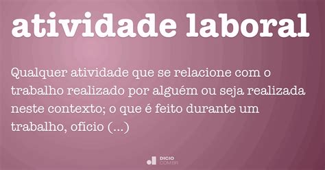 O Que São Atividades Laborativas