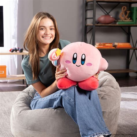 Club Mocchi Mocchi Kirby™ Hovering Kirby Mega Plush Toy 15 Inch