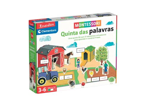 Jogo Educativo CLEMENTONI Montessori Quinta Das Palavras Education