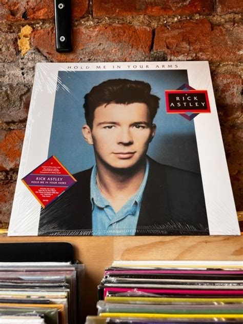 LP Records Rick Astley Hold Me In Your Arms Blue Vinyl