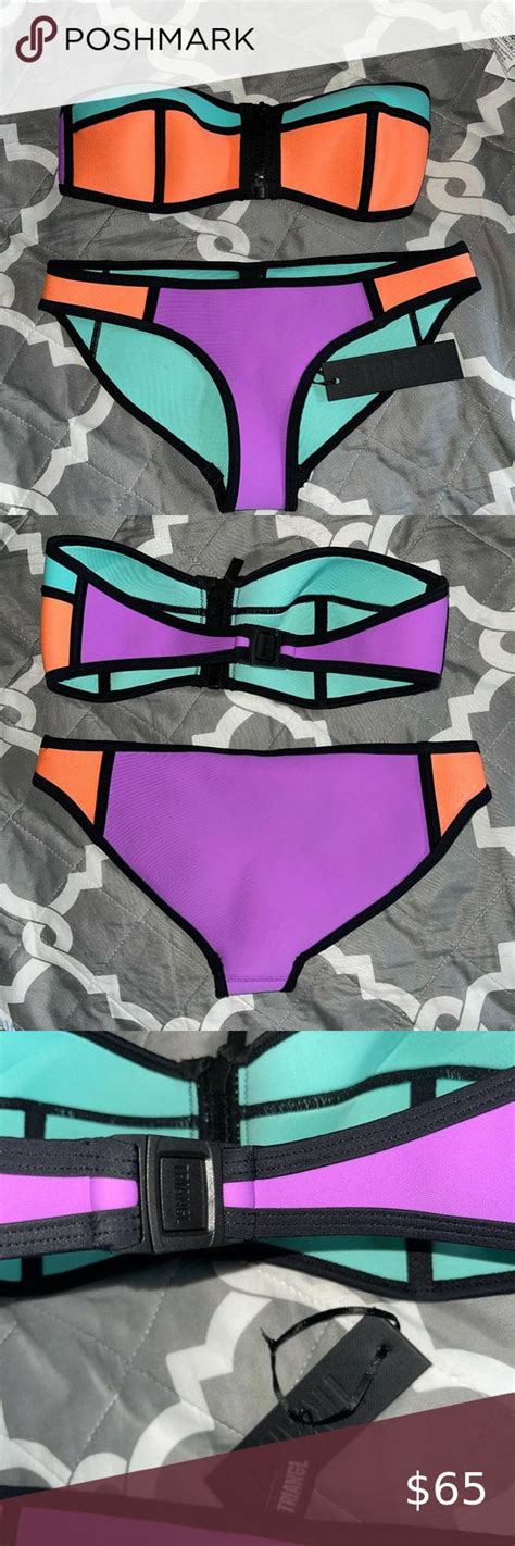 NEVER WORN Triangl Bikini Lily Blueberry Burst Triangl Swimwear Plus