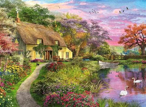 Ravensburger Puzzle 500 pièces Maison de Campagne Adulte