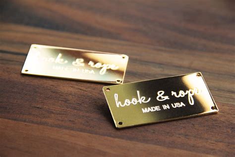 Metal Tags, Gold Plated Tags, Gold Tags, Metal Labels, Custom Tags ...