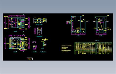 沉井施工污水提升泵房autocad模型图纸下载 懒石网