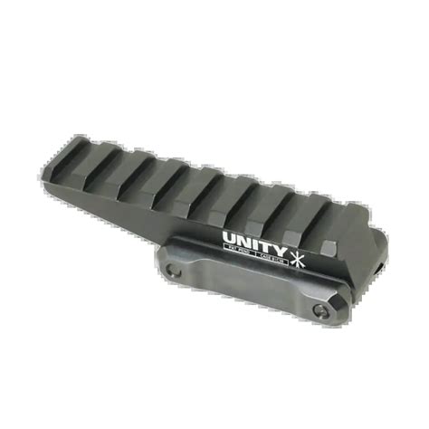 Unity Tactical Fast Optic Riser Black Survival Ready