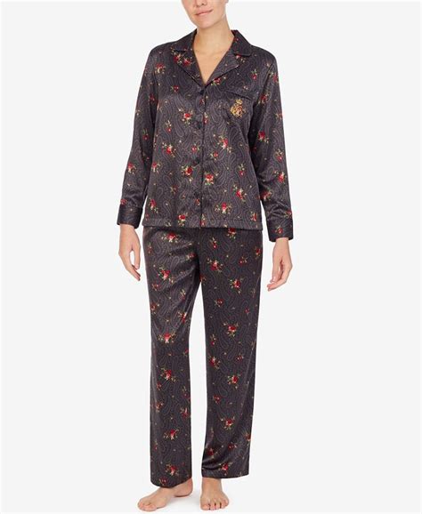 Lauren Ralph Lauren Luxurious Satin Pajama Set Macys