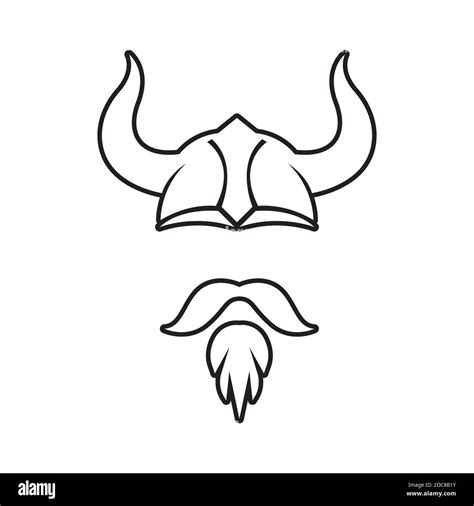 Viking Head Logo And Symbol Vector Stock Vector Image And Art Alamy