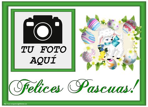 Felices Pascuas Crea Tarjetaa Personalizadas Con Foto Perfil De