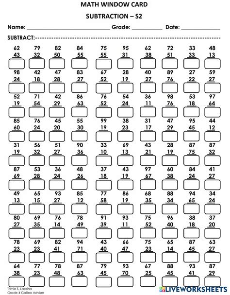 7323767 Math Window Card Subtraction S2 Rose Ann