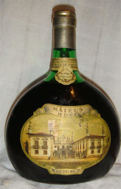 Vintage Mateus Rose Still Wine Bottle UNOPENED w/ Labels 750 ml 12% by ...