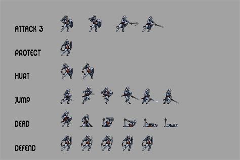 Free Knight Character Sprites Pixel Art Download - CraftPix.net