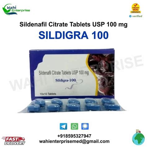 Sildigra 100 Mg Tablet Sildenafil Citrate Tablet At Rs 90 Pack In New