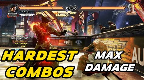 Top Kazuya Max Damage Hardest Combos Youtube