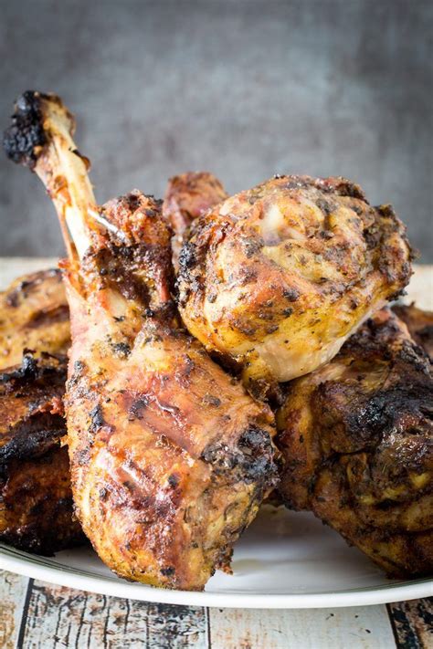 Grilled Turkey Legs With Spiced Marinade Grilled Turkey Legs Grilled