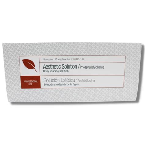 Caja solución Estética Fosfatidilcolina 10 viales x 5ml