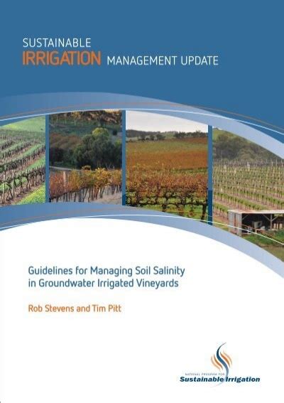 Guidelines For Managing Soil Salinity In Groundwater Irrigated