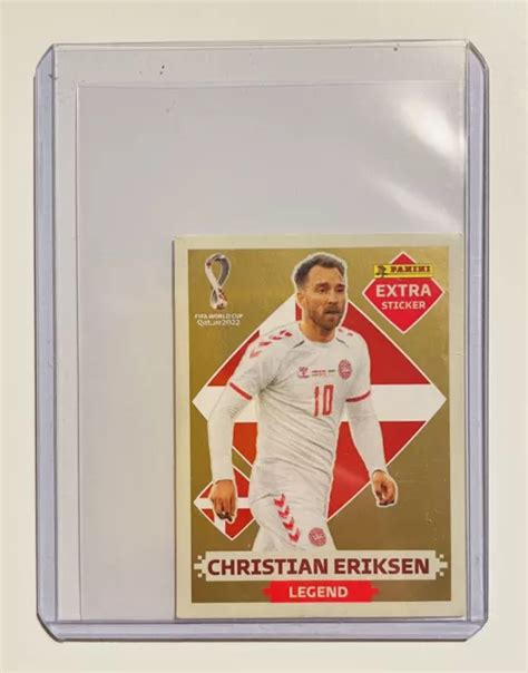 Panini World Cup Qatar Extra Sticker Eriksen Gold Guter