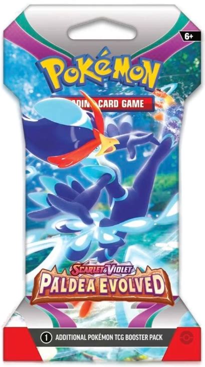 Pokemon Scarlet And Violet Paldea Evolved Blister Booster Pack Quaquaval