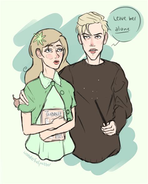 Luna Lovegood And Draco Malfoy Fan Art