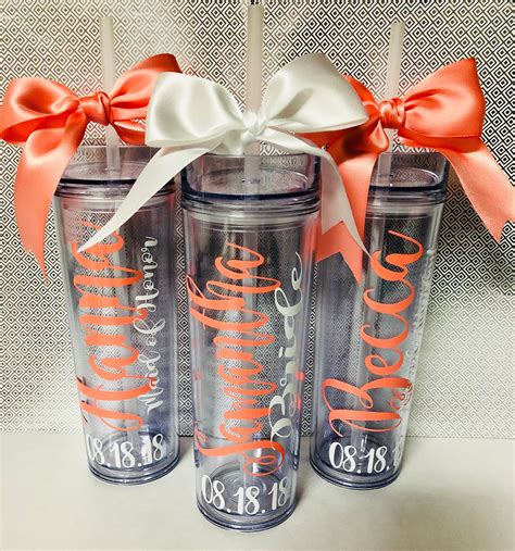 Custom Tumbler Personalized Tumbler Wedding Party Party Favors