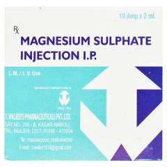 Buy MAGNESIUM SULPHATE Injection 2ml Online At Upto 25 OFF Netmeds